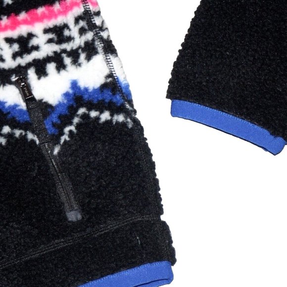 NWT Polo Ralph Lauren Women's Sherpa Fleece Fair Isle Full Zip Jacket XL - Picture 5 of 6